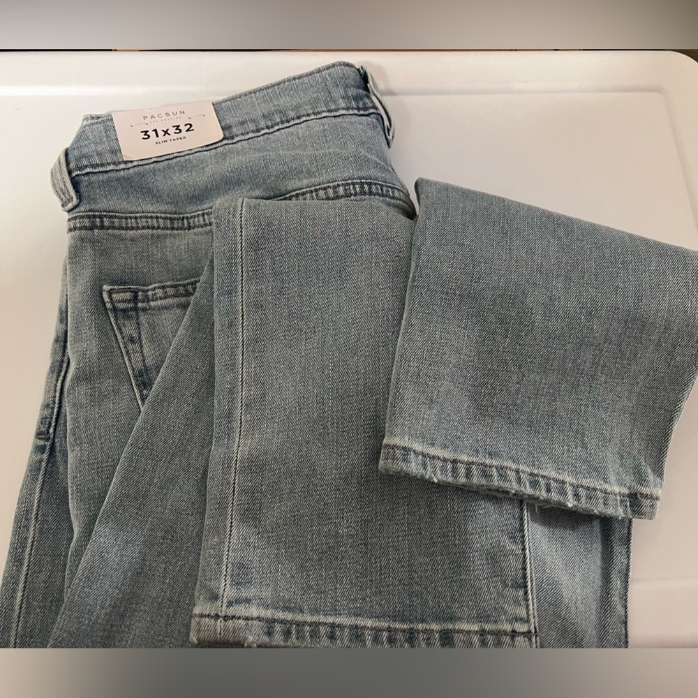 31 PACSUN Slim Taper Jeans NEW vintage wash 32L denim Nordstrom